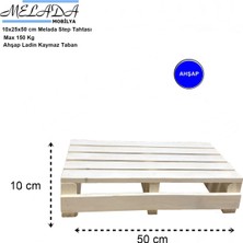 Doğal Ahşap Ev Içi Kullanıma Uygun Kaymaz Tabanlı Step Tahtası 10X25X50 cm