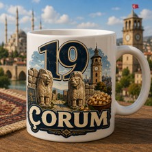 Ajans 313 Çorum Temalı Memleket Kupası – 19 Çorum Tasarımlı Seramik Kupa