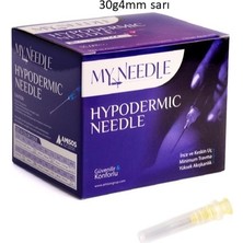 MY NEEDLE 30G X 4MM Mezoterapi İğne Ucu - Steril Mezoterapi İğnesi 100 adet