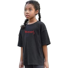 Zamerya Çocuk Unisex Baskılı T-Shirt - Siyah
