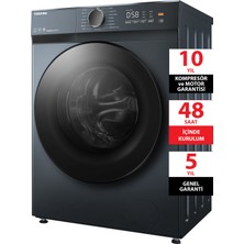 Toshiba Dalga Teknolojisi Ai Desteği Nano Kabarcık 8 kg 1400 Devir Çamaşır Makinesi Morandi Gri TW-T21BU90UWTR(WW)