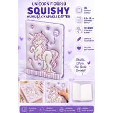 Artlantis Unicorn Yumuşak Kapaklı Defter 96 Yaprak 13X18CM 1 Adet DF-1318 Sukuşi Çizgili Defter Hediyelik Sevimli Defter