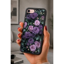 BG AKSESUAR iPhone 7 / 8 / Se Uyumlu Morgülbahçesi Desenli Kamera Korumalı Darbelere Dayanıklı Kılıf