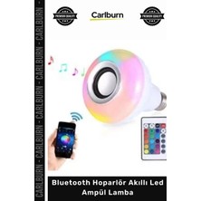 Carlburn #ampül Akıllı Ev Uzaktan Kumandalı E27 Kablosuz Rgb Bluetooth Hoparlör Akıllı LED Ampül Lamba