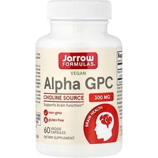Jarrow Formulas Vegan Alpha Gpc, 300 Mg, 60 Bitkisel Kapsül