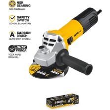 Sgs Endüstriyel Avuç Taşlama 1250 Watt 125MM Devir Ayarlı SGS5035