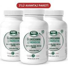 Nbl Glukozamin Kondrotin Msm 750MG 60 Tb 3 Lü Avantaj Paket