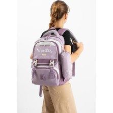 Baginn Ventis Unisex 2'li Set Okul Çantası Lise Ortaokul Kalemlikli Sırt Çantası 43*30 cm Çok Cepli Vnt1-E