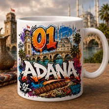 Ajans 313 Adana Temalı Memleket Kupası – 01 Adana Graffiti Tasarımlı Seramik Kupa
