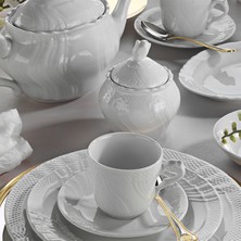Evaliza Caserta White 6 Kişilik 36 Parça Kahvaltı Takımı