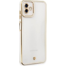 Evimdeyokyok Samsung Galaxy A04 Kılıf Liva Lens Silikon - Beyaz