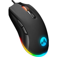 Sgm-L1 Lumos Siyah 6400DPI Rgb Ledli Makrolu Gaming Oyuncu Mouse