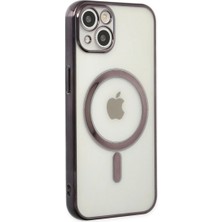 Adalı Store Apple Iphone 14 Plus Kılıf Magneticsafe Lazer Silikon - Siyah