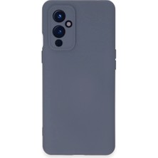 Adalı Store One Plus 9 Kılıf Nano Içi Kadife Silikon - Gri