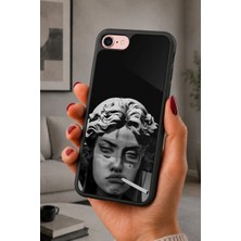 BG AKSESUAR iPhone 7 / 8 / Se Uyumlu Grunge Desenli Kamera Korumalı Darbelere Dayanıklı Kılıf