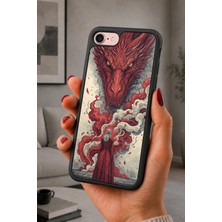BG AKSESUAR iPhone 7 / 8 / Se Uyumlu Ejder Desenli Kamera Korumalı Darbelere Dayanıklı Kılıf