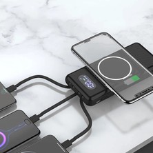 Meks 1 Adet 10.000 Mah Portatif Hızlı Şarj Aleti/wireless Powerbank W01