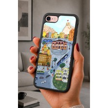 BG AKSESUAR iPhone 7 / 8 / Se Uyumlu Ankarakalesi Desenli Kamera Korumalı Darbelere Dayanıklı Kılıf