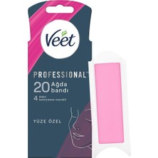 Veet Easy Gelwax Teknoloji Normal Ciltler Için Yüze Özel Sir Ağda Bandı (1 x 20 Adet)