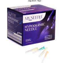 MY NEEDLE 32G X 4MM Mezoterapi İğne Ucu - Steril Mezoterapi İğnesi 100 Adet