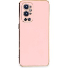 Adalı Store One Plus 9 Pro Kılıf Volet Silikon - Pembe