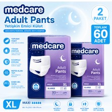 MEDEVRELF Medcare Maxi Gece Emici Külot Xlarge 60 Adet (2X30 Lu Paket)
