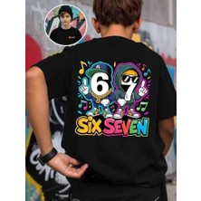 BarsDepo Sıx Seven Baskılı Tişört, Premıum Kalite Unisex Çocuk / Yetişkin