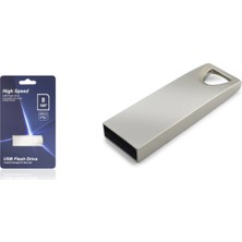 Uravas Store 8m 8 GB USB 2.0 Metal Gövde Flash Bellek