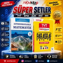 Akm Kitap Antremanlarla Matematik 1 ve Sınav Yayınları Paragraf Soru Bankası 2 Kitap Set