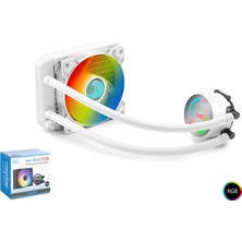Işlemci Fanı 120 mm Tek Fanlı Sıvı Soğutma Sistemi Nodar ND2501 Beyaz