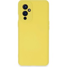 Adalı Store One Plus 9 Kılıf Nano Içi Kadife Silikon - Sarı