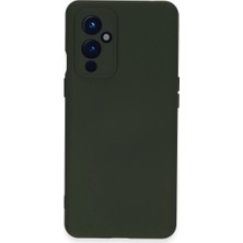 Adalı Store One Plus 9 Kılıf Nano Içi Kadife Silikon - Koyu Yeşil