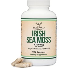 Double Wood Irısh Sea Moss (Ösg Özel Sporcu Gıdaları) Irlanda Deniz Yosunu 1200MG 180 Capsul.abd Menşei 40.