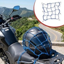 Meks Kancalı Taşıma Ağı 35X35 cm Kask Esnek Motosiklet Kask ve Bagaj Filesi Kask Sabitleyici Plastik