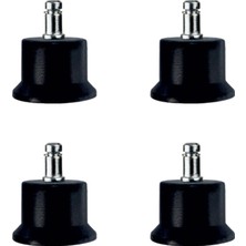 Meks 50MM Ölçülü Bekleme Ayak Geçmeli Pimli Siyah 11MM 4 Adet