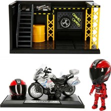 Uravas Store 1:12 Sesli ve Işıklı Benelli Polis Die Cast Çek Bırak Motosiklet ve Tamir Atölyesi Seti Adet Fiyatıdır