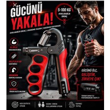 Famels Evde Iște Salonda Profesyonel El Bilek ve Kol Güçlendirici 5-100KG Ayarlanabilir El YAYI(1ADET)