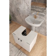 Modadiyos Modelisa Lavabo Altı Dolap, Ayaklı Banyo Dolabı Mdf