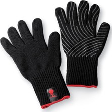 Premium Mangal Eldiveni – Beden L/xl, 1 Çift, Kevlar Karışık Dokuma, Siyah ve Silikon Düğmel
