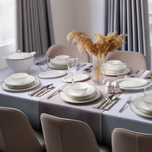 Evaliza Buckingham Platin 60 Parça 12 Kişilik Yemek Takımı