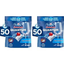 Quantum 50 Kapsül Bulaşık Makinesi Deterjanı Tableti (1 x 50 Kapsül) (2 Paketi)