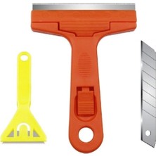 Cam Ocak Kazıma Temizleyici Buz Sökücü Spatula Seti Mutfak Fırın Ocak Fayans 2li Hassas Set