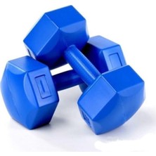8 kg Plastik Dambıl 2 Adet Mavi, DB-4141-8