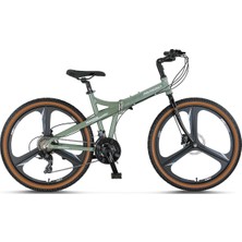 Mosso Marine 26 Jant 17K H.disk 21 Vites Katlanır Bisiklet Army Green