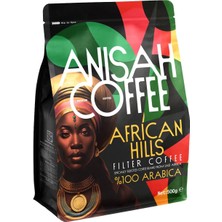 African Hills Öğütülmüş Filtre Kahve 500GR Doğu Afrika Blendi Medium ROAST%100 Arabica