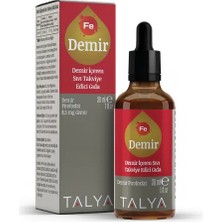 Talya Demir Içeren Sıvı Takviye Edici Gıda Damla, 30 ml