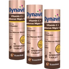 Vitamin C & Sambucus Nigra & Çinko 15 Efervesan Tablet - Bağışıklık - Karışık Meyve Aromal�