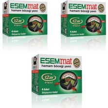 Esemmat 4'lü 12 Ay Etkili Hamam Böceği Yemi x 3'lü Paket