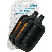AyrStore ® 2'li Bisiklet Pedalı Yan Reflektörlü Universal Uyum Tüm Bisikletlere Uyumlu Pedal Seti 8.7x6.