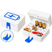 Yapı3D Mini Pil Saklama Kutusu | 12 Adet Aa + 8 Adet Aaa + 2 Adet Düğme Pil Kapasiteli | Taşınabilir